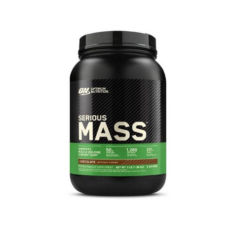 Optimum Nutrition Serious Mass Protein Powder - Chocolate - 2.96lbs - image 1 of 4