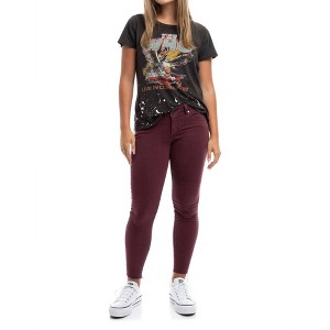 Women's 27" Mid Rise Raw Edge Skinny Jean - 1822 Denim - 1 of 4