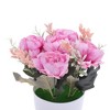 Unique Bargains Artificial Plants Mini Flower Plastic 3.74"x3.74"x7.87" 1 Pcs - 4 of 4