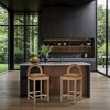 Meridian Furniture,Conrad Saddle Velvet Counter Stool - 2 of 4