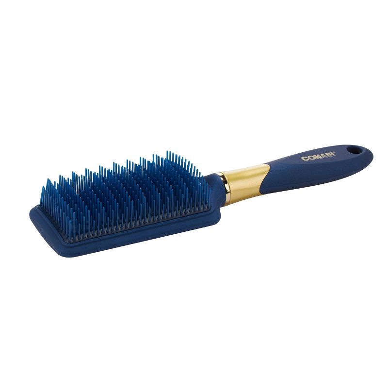 Conair Velvet Touch Detangling All-Purpose Multi-Height Bristles Hair Brush - Blue, 5 of 7