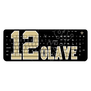 NFL New Orleans Saints Players Game Tactic Wireless USB Keyboard - 1 of 4