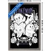 Trends International Pokémon: Spooky Vibes - Group Framed Wall Poster Prints Barnwood Framed Version 14.725" x 22.375" - 3 of 4