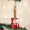 Old World Christmas 4.75 In Red Electric Guitar Music Gibson Fender Instrument Tree Ornaments - 3 of 3