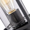 C Cattleya 1-Light 7 in. Black Outdoor Post Light with Clear Glass - 3 of 4
