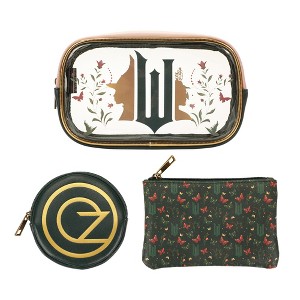 Universal Wicked: Part One 3-Piece Cosmetic Pouch Set with Emerald City Design - 1 of 4