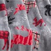 Kate Aurora Winter Woodland Christmas Reindeer & Snowflakes Accent Throw Blanket - 50" x 60" - 4 of 4