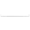 vidaXL Curtain Rails 2 Pcs White and Silver 35.4"-53.1" Aluminum - 4 of 4