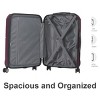 FURNIinspire Bag And Luggage Sets 3 Piece Rolling Luggage, Travel Hard Suitcase with Wheels, Stylish Suitcase Set, Purple, 21.06"*11.81"*30.31" - 2 of 4