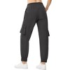 Clearlove Women's Ankle-Length Structured Pocket Jogger Pants Tapered Athletic Lounge Casual Trousers - 3 of 4
