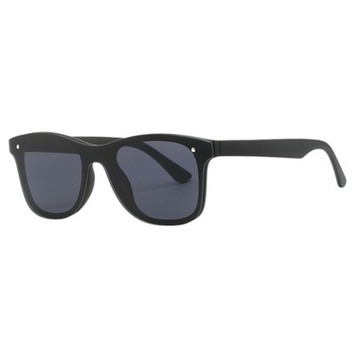 Anna-Kaci Unisex Classic Square Frame Sunglasses with UV400 Protection and Lightweight Design for Casual Look