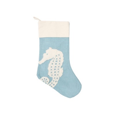 C&F Home Seahorse Burlap Stocking