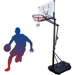 Complete Basketball Set with 3 Balls Scoreboard Pump Mini Hoop Indoor Game for All Ages - 1 of 4
