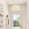 Tangkula Paper Pendant Light Fixture Dome Hanging Ceiling Light with Adjustable Hanging Rope 17.5” Decorative Chandelier - 3 of 4