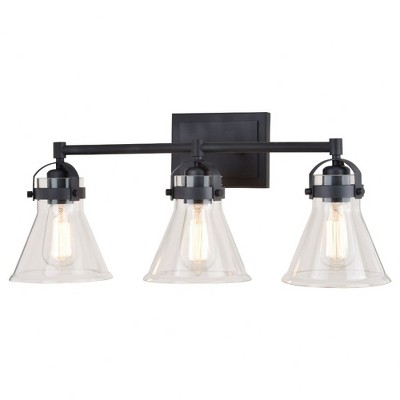 Vaxcel Mason 3 - Light Vanity in  Charcoal Black