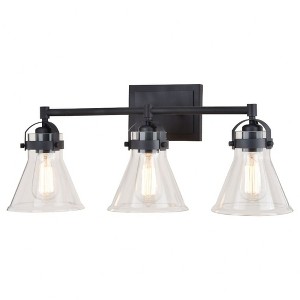 Vaxcel Mason 3 - Light Vanity in  Charcoal Black - 1 of 4