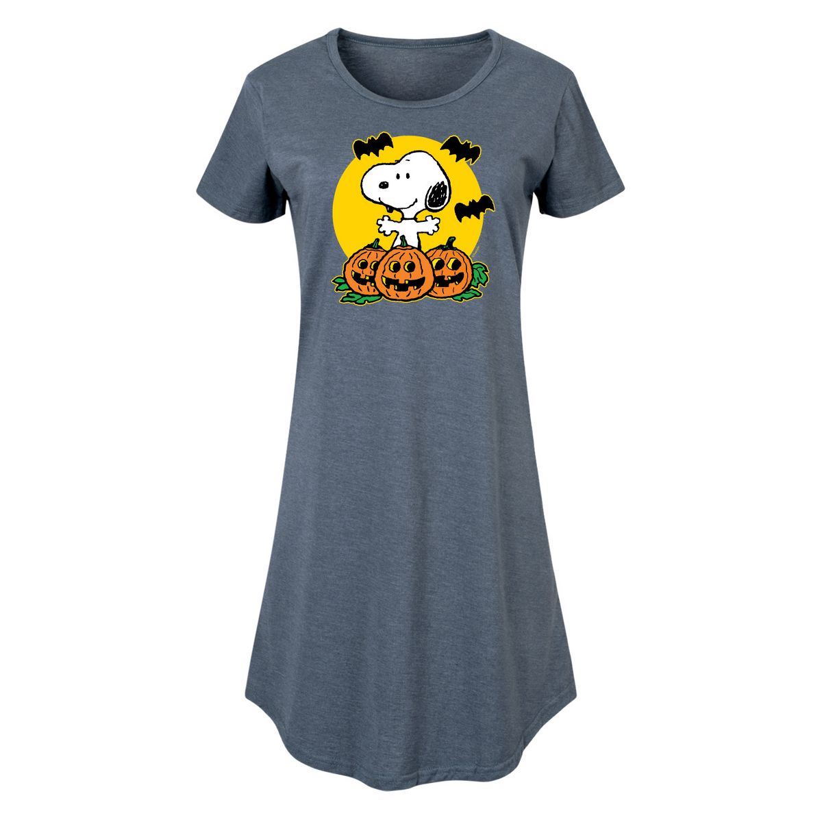 Women's - Peanuts - Snoopy Pumpkin Patch Graphic T-shirt Dress