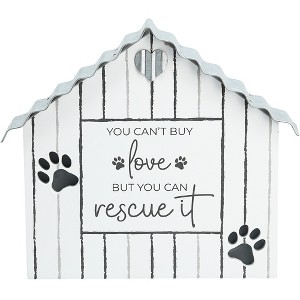 Pavilion Gift Company - Rescue Love - 6" MDF Plaque - Wall Sign Panels - 1 of 4