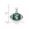 Black Bow Jewelry Sterling Silver Michigan State Spartans NCAA Small Pendant - 2 of 3