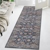 Machine Washable Rug Ultra Thin Area Rug Non Slip Vintage Rug Foldable Stain Resistant Rugs for Living Room Bedroom Indoor Low Pile Carpet - 2 of 4