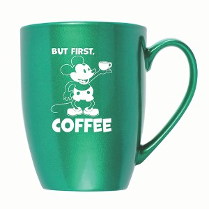 Elanze Designs But First Coffee 10 ounce New Bone China Coffee Tea Cup Mug, Emerald Green - 1 of 4