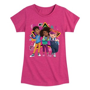 Girls' - Karma's World - Karma And Friends Star Fitted Short Sleeve Graphic T-Shirt - 1 of 4
