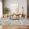 Washable Modern Abstract Area Rug with Non-Slip Backing, Soft Pearl Velvet Low-Pile Carpet, Non-Shedding Durable Indoor Rug for Living Room - 3 of 4