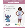 Disney Princess Moana Belle Minnie Mouse Nightmare Before Christmas Tank Top and French Terry Shorts Toddler to Big Kid - 3 of 4