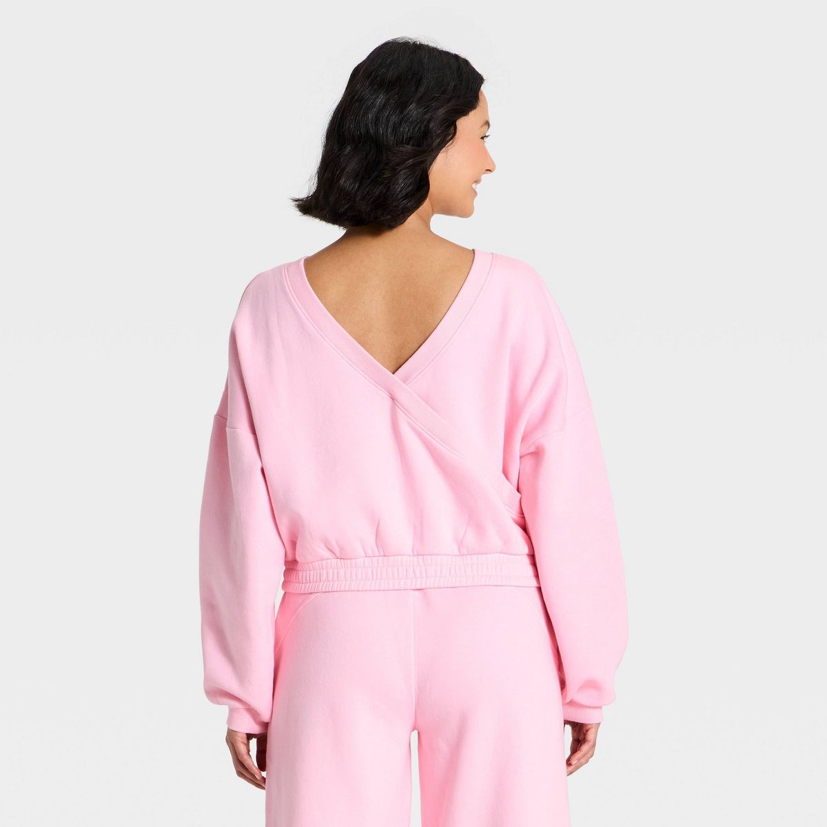 Women's Active Wrap Back Crewneck Pullover - JoyLab™ - thumbnail 8