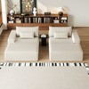 NicBex Couches for Living Room 102" Oversized Sectional Lounge Chaise Flexible Combinations Cloud Plush Loveseat with Reclining Sofa Bed, Grey - 3 of 4