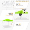 EAGLE PEAK Slant Leg Pop-up Canopy Tent Easy One Person Setup Instant Outdoor Beach Canopy Folding Portable Sports Shelter - 2 of 4