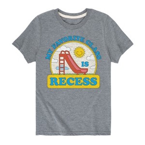 Boys' - Instant Message - My Favorite Class Is Recess Short Sleeve Graphic T-Shirt - 1 of 4