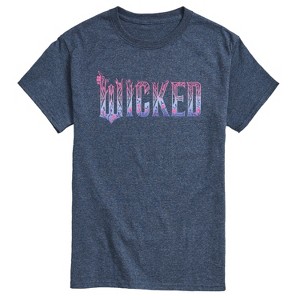 Men's - Wicked - Floral Ombre Logo Short Sleeve Graphic T-Shirt - 1 of 4