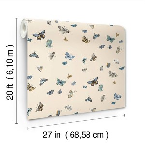 Rifle Paper Co. Butterfly House Linen Peel and Stick Wallpaper - 1 of 4
