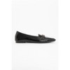 Zarina - Black Patent Pointed Toe Flats (Women) | Forever & Always Shoes - 2 of 4