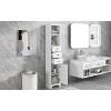 TiramisuBest White Tall Bathroom Cabinet, Freestanding Storage Cabinet with 3 Drawers and Adjustable Shelf, MDF Board with Painted Finish - 2 of 4