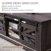 OKD 48'' Farmhouse Coffee Table with Storage & Sliding Barn Doors - 4 of 4