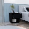 NicBex 14.6''Nightstand with Drawer and Bottom Shelf Mid Century Side Table Stand by Sofa Bedside Table for Bedroom,Living Room - 2 of 4