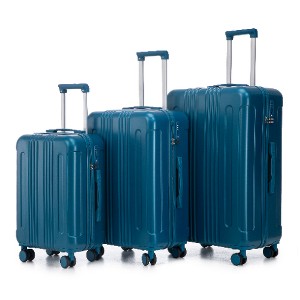 Lyngins 3-Piece Family Hardside Luggage Set, 20"/24"/28" in ABS Spinner Wheel Luggage, Carry on Suitcase, Waterproof Anti-Scratch ABS Shell, TSA Lock - 1 of 4