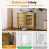RoyalCraft Accent Storage Cabinet with Adjustable Shelves, Wood Sideboard with Drawers for Entryway, Dining Room, Living Room, Natural - 3 of 4