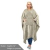 Women Cozy Wearable Fleece Blanket Wrap Shawl Cape With Large Front Pockets, Warm Soft Fuzzy Snuggly Blanket Gift for Woman Wife - Catalonia - 4 of 4