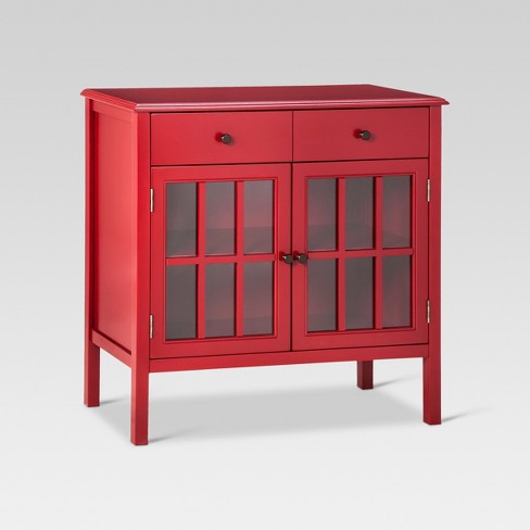windham storage cabinet with drawer red - threshold™