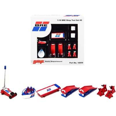 Shop Tool Set of 6 pieces "Brock Racing Enterprises" (BRE) 1/18 Diecast Replica by GMP