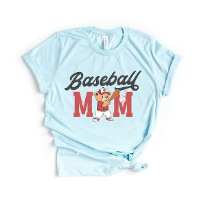 Simply Sage Market Women's Baseball Mom Teddy Bear Short Sleeve Graphic Tee - 1 of 4