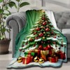 Lomsoe Christmas Tree with Christmas Gifts Print Flannel Blanket - All Seasons Soft Cozy Warm Throw Blanket for Bed, Napping, Camping, Travel, Office - 4 of 4