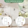 60" Tall Farmhouse Kitchen Pantry Storage Cabinet with 2 Doors and Adjustable Shelves - 3 of 4