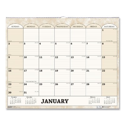 House of Doolittle Recycled Monthly Horizontal Wall Calendar 14.88 x 12 2022 319