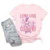 Long Live Country Girls Glitter - Womens Short Sleeve Graphic T-Shirt - 2 of 4