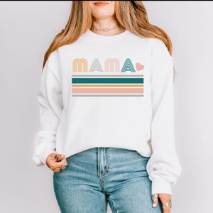 Simply Sage Market Retro Mama Stripes Sweatshirt - 1 of 4