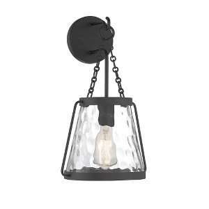 Savoy House Crawford 1 - Light Wall Light in  Matte Black - 1 of 4